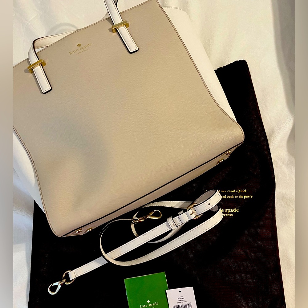 KATE SPADE ♠️ CEDAR STREET HAYDEN IN CRISP LINEN NWT